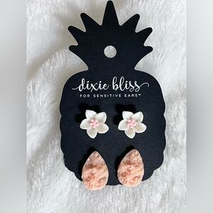 Dixie Bliss Lily and druzy earring set, brand new